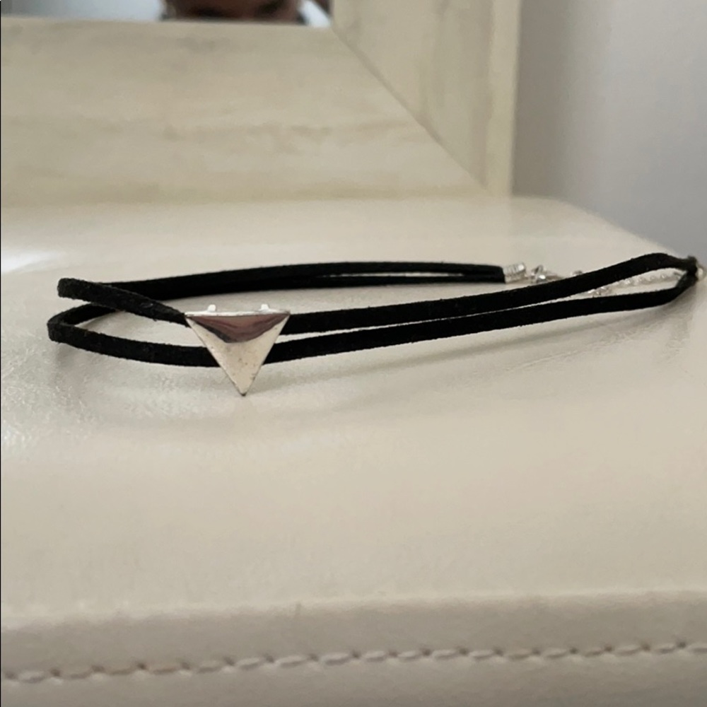 Double chain choker necklace
